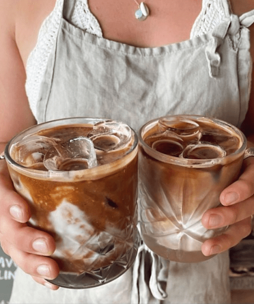 Screenshot 2024-01-23 114842 Two iced lattes at Vagabond Cafe in Byron Bay